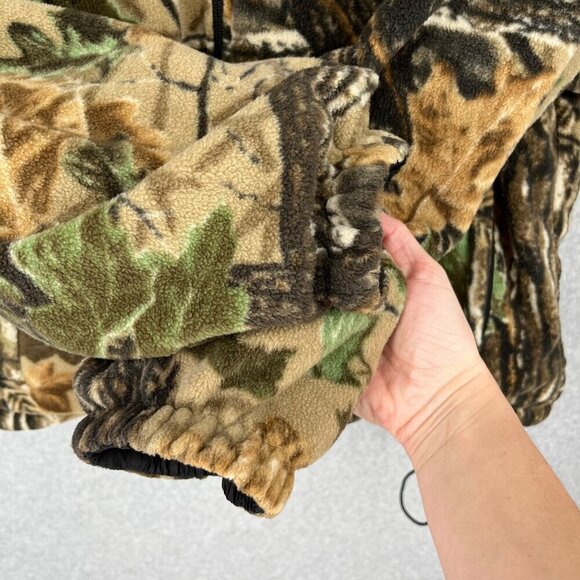 Duxbak Mens Reversible Jacket Size XL Camo Fleece Waterproof Insulated Hunting - Picture 3 of 16